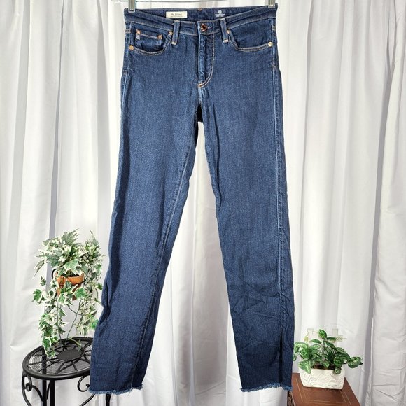 AG Adriano Goldschmied The Prima Mid-Rise Cigarette Size 26R 29" Inseam Raw Hem - Picture 1 of 8
